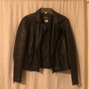 Faux Leather Moto jacket